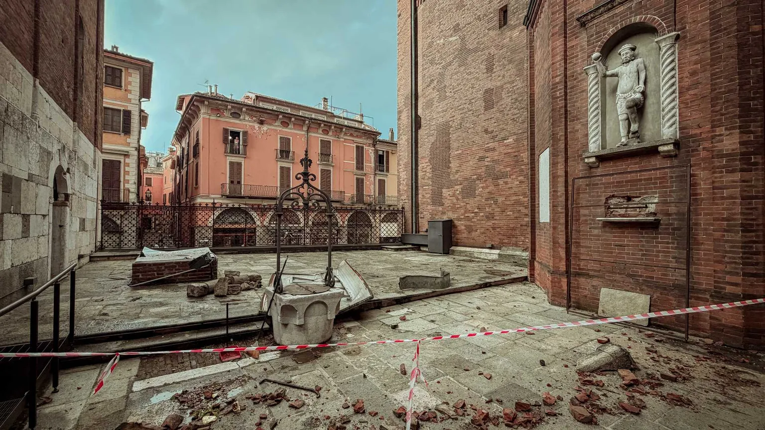 A Cremona la Cattedrale danneggiata dal maltempo è stata messa in sicurezza ed è aperta