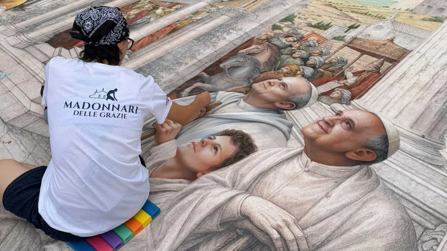 I madonnari all'opera ad Assisi / ROSATI