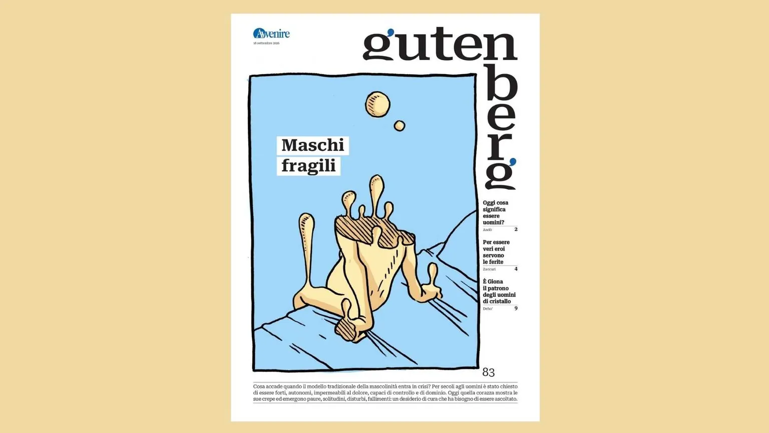 "Gutenberg" e la fragilità maschile: cosa significa oggi essere uomini?