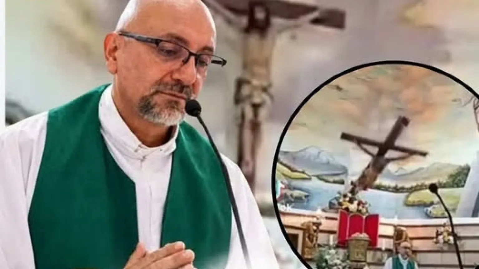 Padre Patricio, schiacciato dalla croce mentre diceva Messa