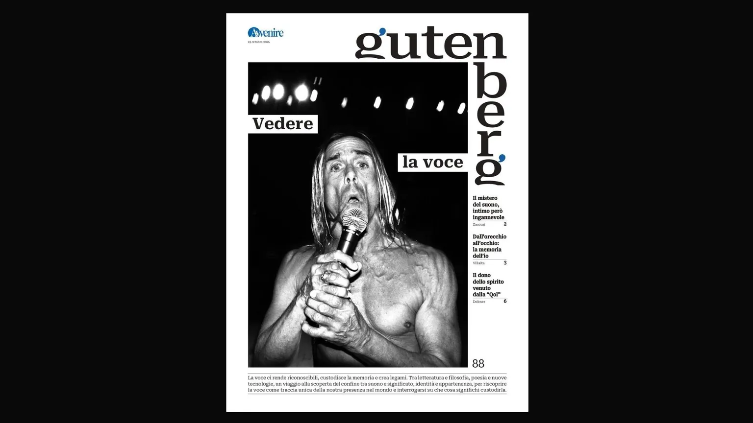 Gutenberg esplora la voce come traccia dell’identità e strumento di relazione