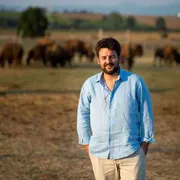 L'unico allevatore italiano di bisonti americani