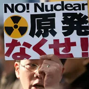 Una manifestazione contro il nucleare