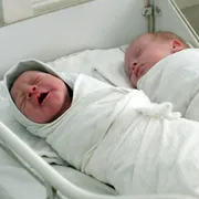 Due bimbi appena nati, in ospedale