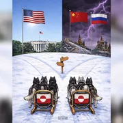 Il post su X della Casa Bianca che ritrae due slitte trainate da cani ferme ad un bivio. «Da che parte groenlandese?» si legge, di fronte alla scelta di procedere verso gli Stati Uniti o verso Cina e Russia