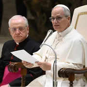 Papa Leone XIV durante un'udienza generale, 21 gennaio 2026 / ANSA