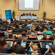 Un incontro all'universtià Cattolica di Roma. Foto d'archivio
