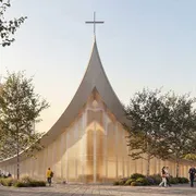 Un rendering del futuro “Monastero Ambrosiano”, che si svilupperà su un’area di 2.700 metri quadrati, 1.100 dei quali destinati agli spazi aperti