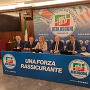 Il ministro dell'Ambiente, Gilberto Pichetto Fratin, in conferenza stampa alla Camera dopo l'approvazione del ddl sul nucleare. Ansa/Stefano Secondino