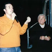 Federico Bazzan assieme a don Oreste Benzi