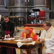 L’apertura dell’inchiesta diocesana per il processo di beatificazione di don Roberto Malgesini, alla presenza del vescovo di Como, il cardinale Oscar Cantoni / E.Lat.