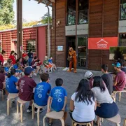 Al campo base di CasaOz, dove le famiglie (d'estate) vengono aiutate a ritrovarsi