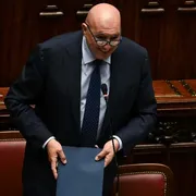 Il ministro della Difesa, Guido Crosetto, durante il Question time alla Camera, Roma, 1 luglio 2026/ ANSA