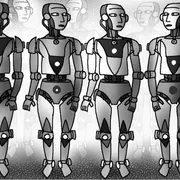Dodici persone e un robot