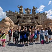 Una giornata al parco Cinecittà dei bambini con madri recluse. Foto uff stampa Cinecittà World