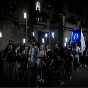 La "processione digitale" svoltasi nella frazione di Bosco, a San Giovanni a Piro nel Cilento