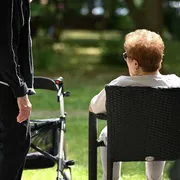 Un'anziana malata di Alzheimer