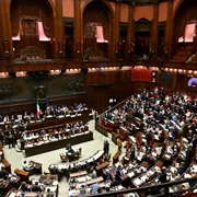 L’aula di Montecitorio durante le votazioni sulla nuova legge elettorale