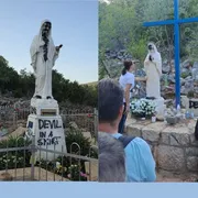 Le statue della Madonna imbrattate a Medjugorje / BLOGDIPADRELIVIO.IT
