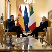Sanchez e Meloni in un loro recente colloquio, dal sito del Governo italiano