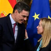 Sanchez e Meloni in un loro recente colloquio, dal sito del Governo italiano