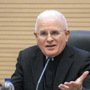 Il vescovo di Latina-Terracina-Sezze-Priverno Mariano Crociata, presidente della Commissione delle Conferenze episcopali dell'Unione Europea