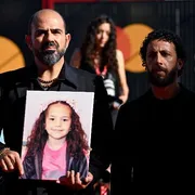 La foto di Hind mostrata alla presentazione del film “La voce di Hind Rajab” alla Mostra di Venezia 2025/ ANSA