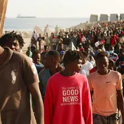Migranti nell'exclave spagnola di Ceuta