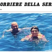 La foto di Davide Faraone con sua figlia Sara al mare pubblicata sul “Corriere della sera”