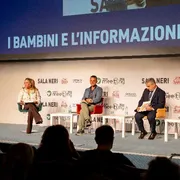 Un momento dell'incontro sui bambini e l'informazione al Meeting