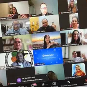 Un momento della preghiera online dei missionari digitali per la salute del Papa