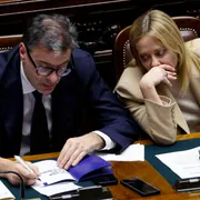 Meloni e Giorgetti alle Camere/ ANSA