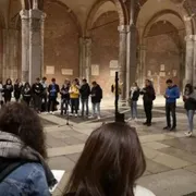 Giovani dell’arcidiocesi di Milano che partecipano alla “Notte dei Santi”, in una delle precedenti edizioni / chiesadimilano.it