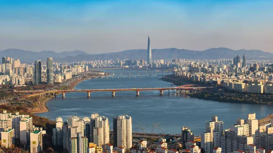 Panorama
di Seul, attraversata
dal fiume Han. La capitale della Corea del Sud ospiterà la Gmg 2027 / Alamy