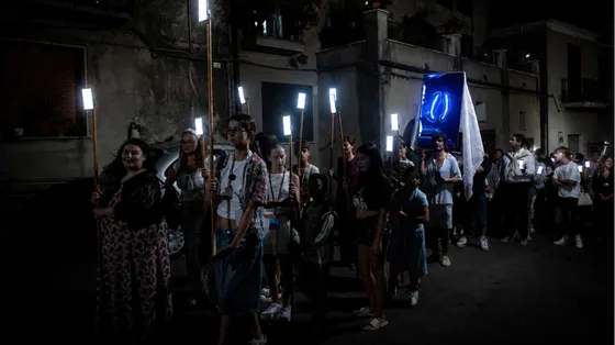 La "processione digitale" svoltasi nella frazione di Bosco, a San Giovanni a Piro nel Cilento