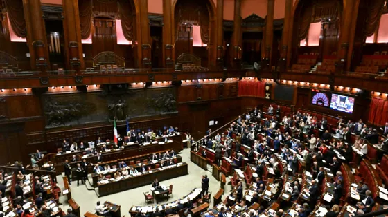 L’aula di Montecitorio durante le votazioni sulla nuova legge elettorale