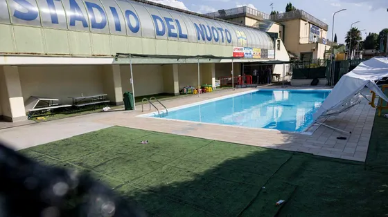 La piscina Paolo Roghi a Monterondo, dove mercoledì è deceduto un bambino di 5 anni / ANSA