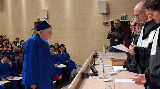 «Non si finisce mai di imparare». Storia di Sergio, che si è laureato a 96 anni in Cattolica