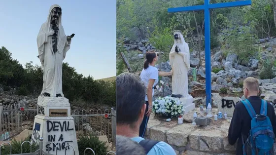 Medjugorje, vandalizzate le statue della Madonna sul Podbrdo e alla Croce Blu