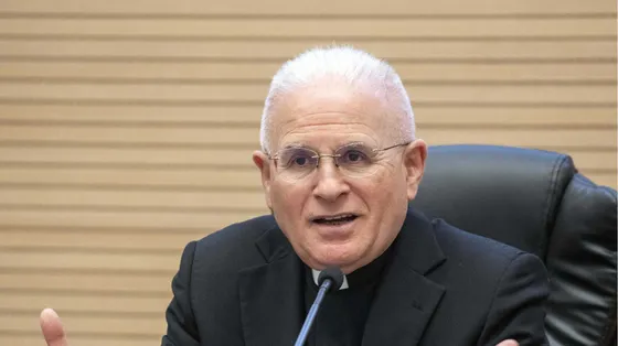 Il vescovo di Latina-Terracina-Sezze-Priverno Mariano Crociata, presidente della Commissione delle Conferenze episcopali dell'Unione Europea