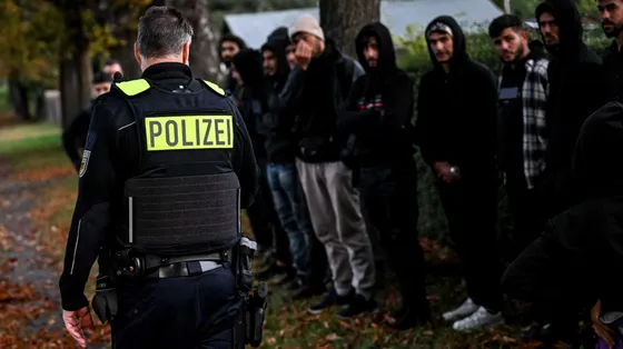 Una retata della polizia a Berlino