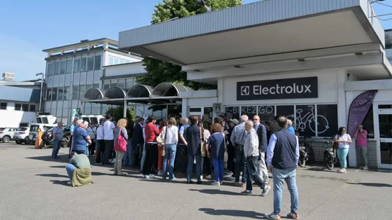 La protesta contro i tagli di Electrolux riparte da Cerreto d'Esi. "Lo stabilimento non deve chiudere"