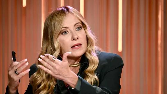 La presidente del Consiglio Giorgia Meloni ospite della trasmissione Rai Cinque minuti
