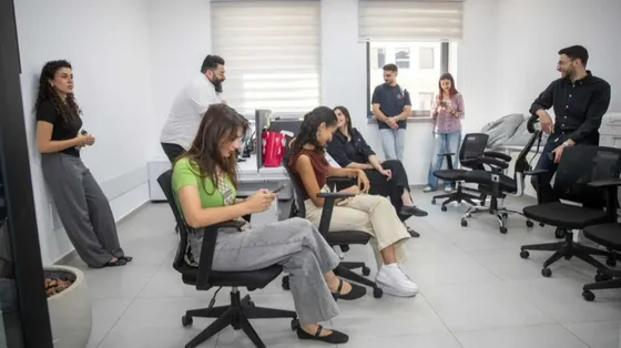 La squadra dei giornalisti di Radio Basma