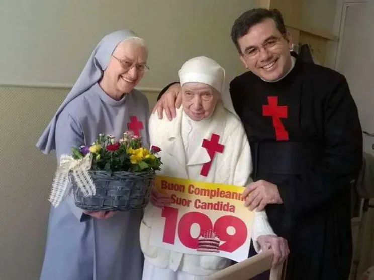 Suor Candida, 109 candeline con san Camillo