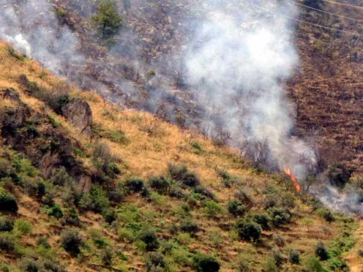 Roma, a fuoco la collina di Monte Mario