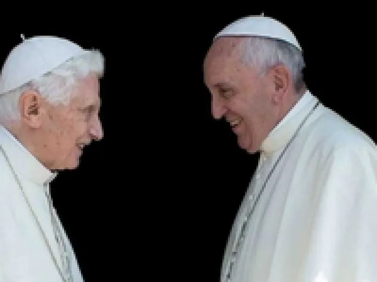 Francesco: «Fede e cultura i doni alla Chiesa del mio predecessore»
