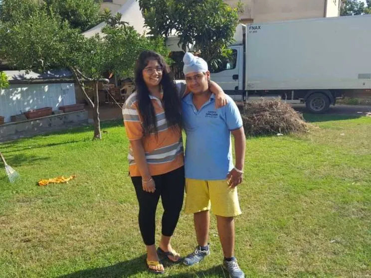 I due indiani Sikh nati e cresciuti nel Lazio