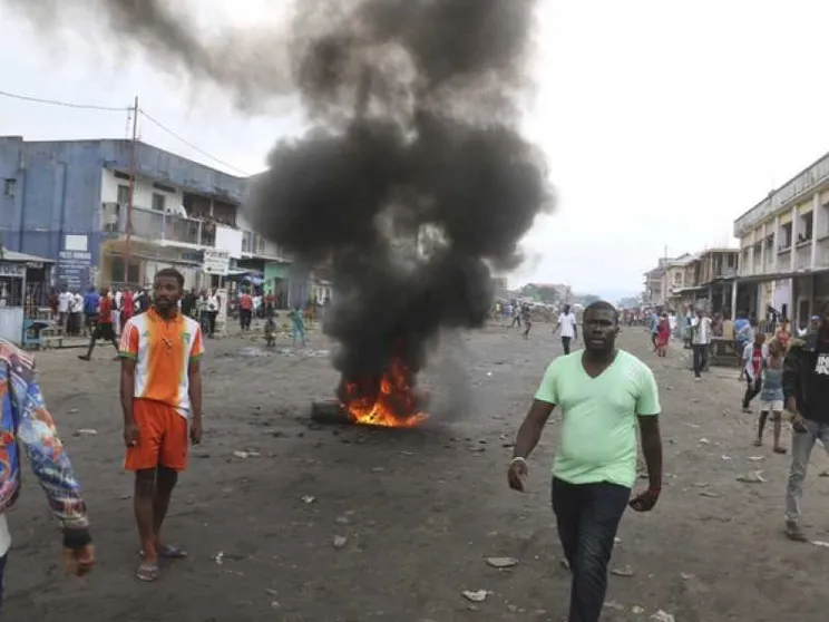 Spari fuori dalla cattedrale di Kinshasa dopo la Messa del cardinale Monsengwo