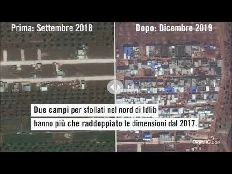 A Idlib la crisi umanitaria dei bambini: i campi profughi prima e dopo